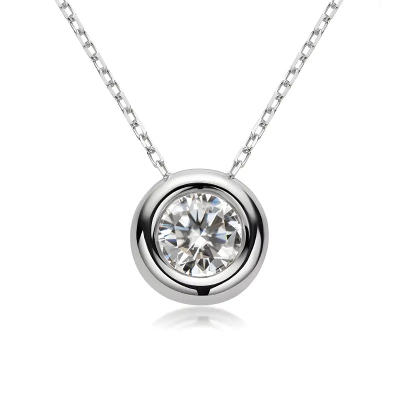 Colar Orbé Prata 925 Moissanite Deluxe