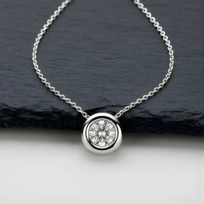 Colar Orbé Prata 925 Moissanite Deluxe