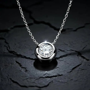 Colar Orbé Prata 925 Moissanite Deluxe