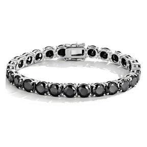 Pulseira Riviera com Moissanite Preta 1Ct