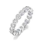 Anel Éclisse Cravejado Moissanite Deluxe