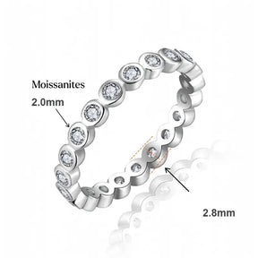 Anel Éclisse Cravejado Moissanite Deluxe