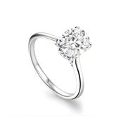 Anel Solitário Novaire Moissanite Deluxe Oval 2CT