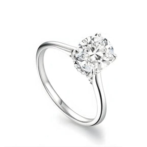 Anel Solitário Novaire Moissanite Deluxe Oval 2CT