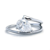Anel Solitário Avalon Moissanite Deluxe Gota