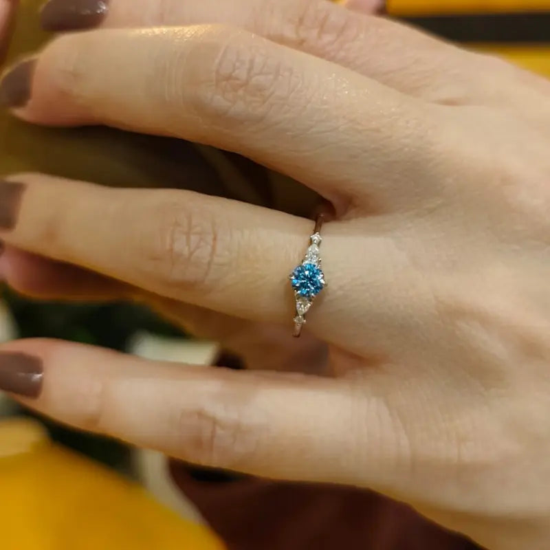 Anel de Noivado Cinderela Moissanite Deluxe 0.5CT