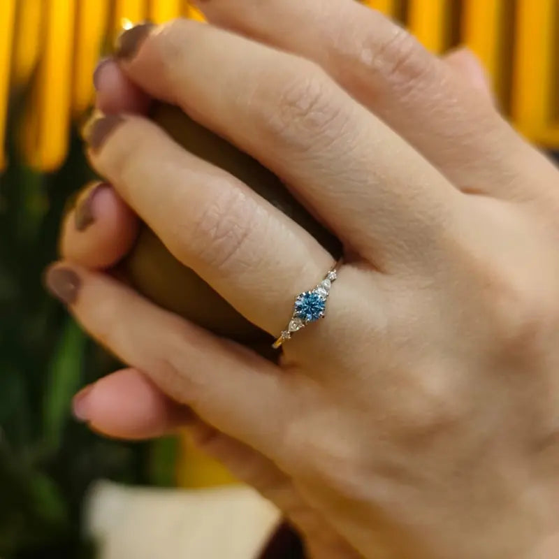 Anel de Noivado Cinderela Moissanite Deluxe 0.5CT