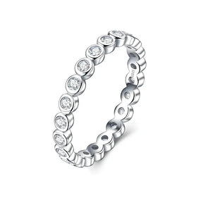 Anel Éclisse Cravejado Moissanite Deluxe