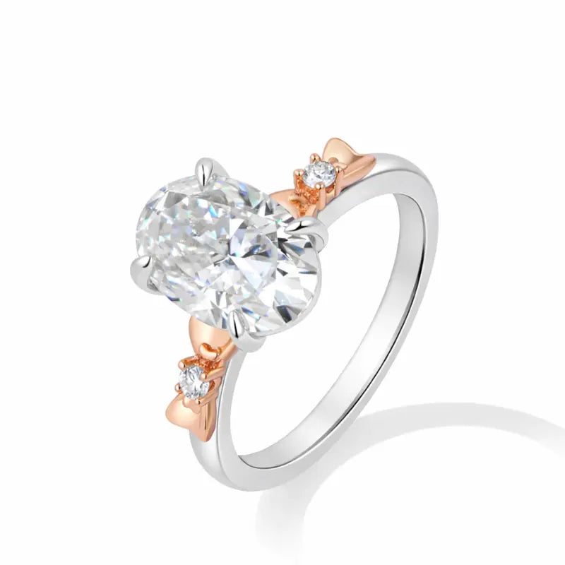 Anel Solitário Évora Moissanite Deluxe Oval 4,5CT