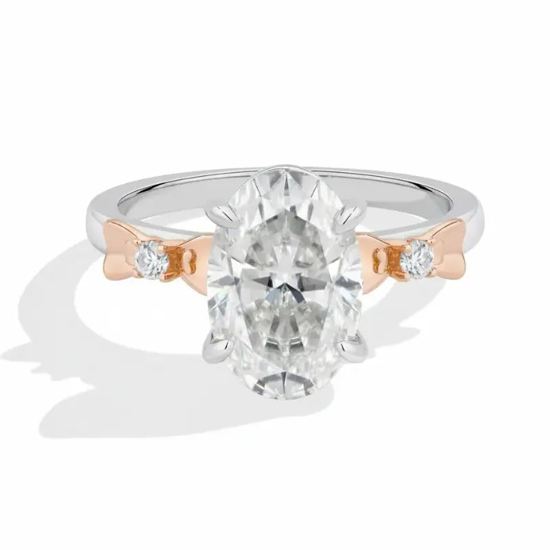 Anel Solitário Évora Moissanite Deluxe Oval 4,5CT