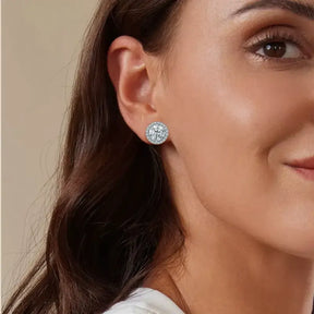 Brinco Aurem Ponto de luz Moissanite