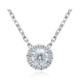 Colar Aurem Prata 925 Moissanite Deluxe