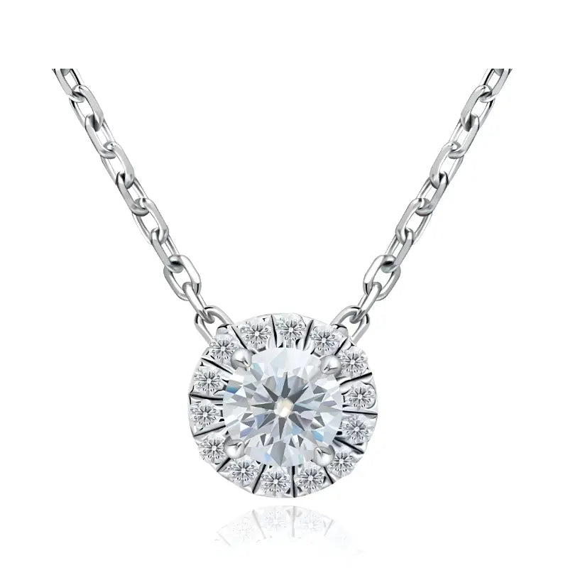 Colar Aurem Prata 925 Moissanite Deluxe