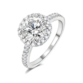 Anel Aurem Prata 925 Moissanite Deluxe