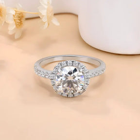 Anel Aurem Prata 925 Moissanite Deluxe
