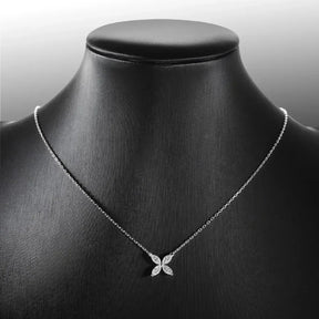 Colar Flor Estrela com Moissanite