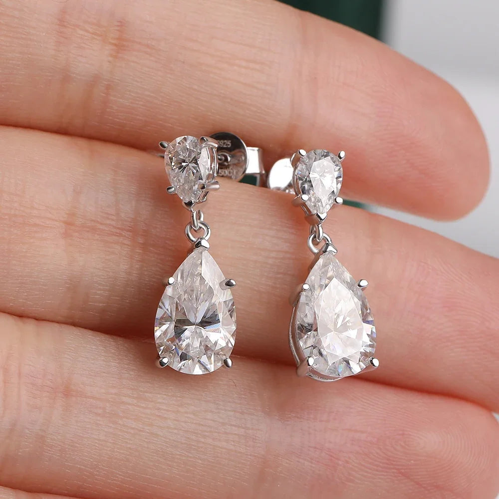 Brinco Virel Moissanite Deluxe Gota