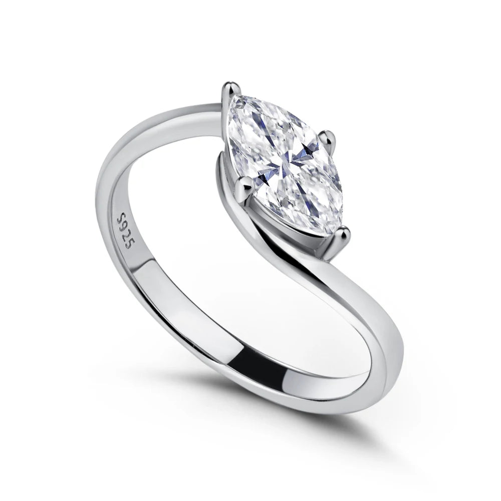 Anel Solitário Navelli Moissanite Deluxe 2CT