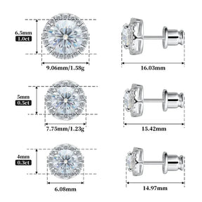 Brinco Aurem Ponto de luz Moissanite