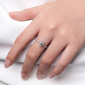 Anel Solitário New Love com Moissanite Central 1Ct