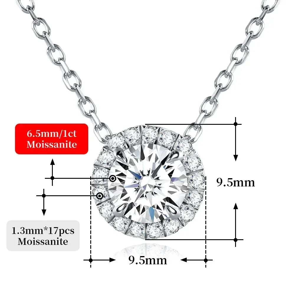 Colar Aurem Prata 925 Moissanite Deluxe