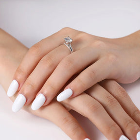 Anel Solitário Elowen com Moissanite 1Ct