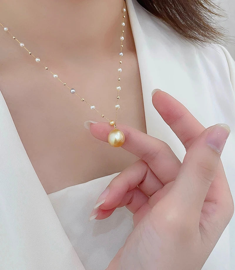 Colar Lumari em Ouro 18k com Pérola Akoya