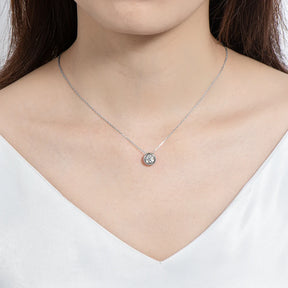 Colar Orbé Prata 925 Moissanite Deluxe