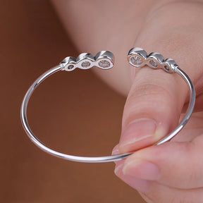 Pulseira Trinité Moissanite Deluxe Cravejada