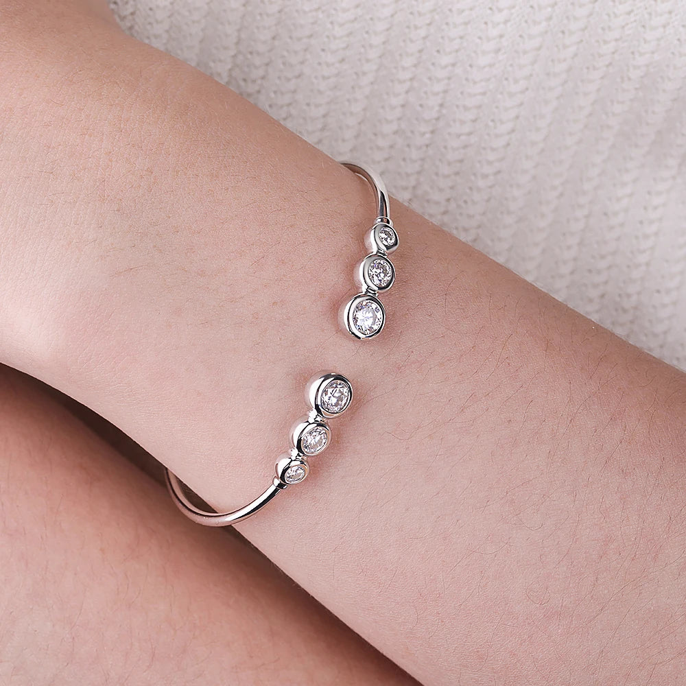 Pulseira Trinité Moissanite Deluxe Cravejada