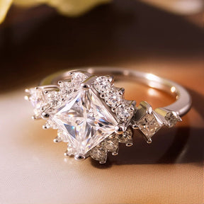 Anel Altesse Cravejado Moissanite Deluxe