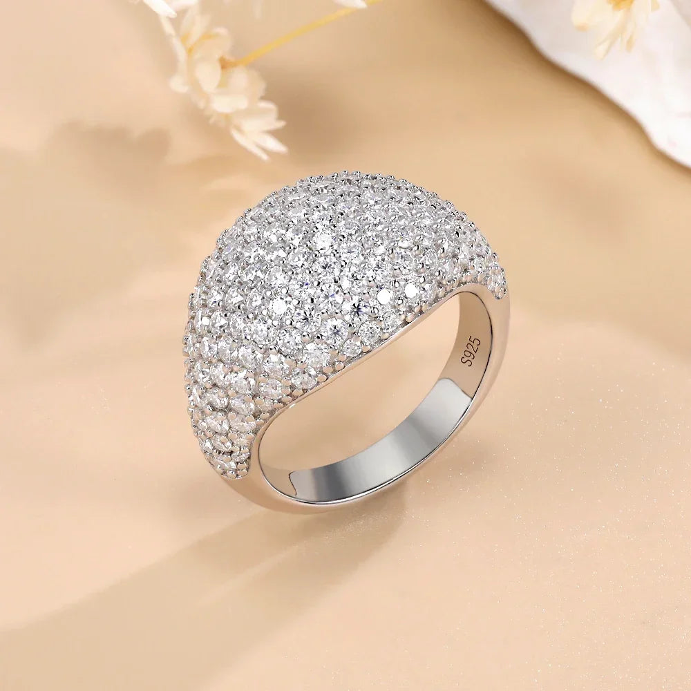 Anel Lyssor Cravejado com Moissanite