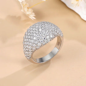 Anel Lyssor Cravejado com Moissanite