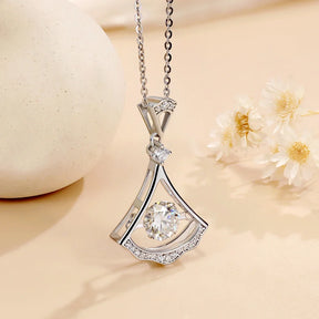 Colar Elyndra com Moissanite Central 1Ct