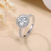 Anel Aurem Prata 925 Moissanite Deluxe