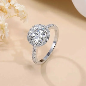 Anel Aurem Prata 925 Moissanite Deluxe