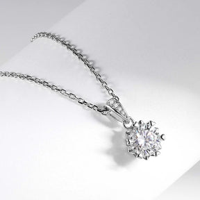 Colar Belle com Pedra Moissanite 1Ct ou 2Ct - Ollys Design