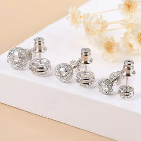 Brinco Aurem Ponto de luz Moissanite