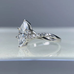 Anel Lorienne Moissanite Marquise Deluxe 2CT