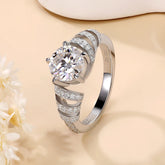Anel Solitário Enlace Moissanite Deluxe 1,5CT