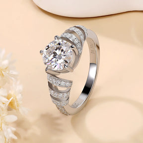 Anel Solitário Enlace Moissanite Deluxe 1,5CT