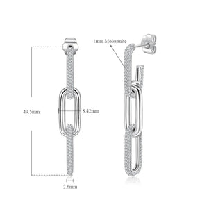 Brinco Calyra Cravejado com Moissanite