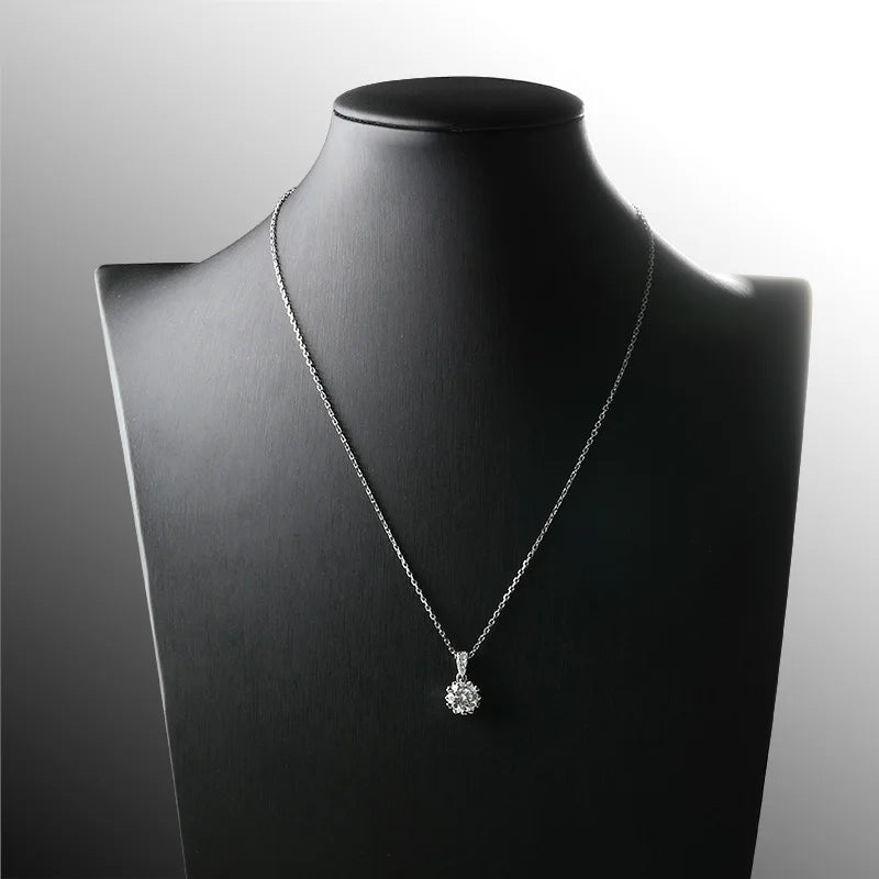 Colar Belle com Pedra Moissanite 1Ct ou 2Ct - Ollys Design