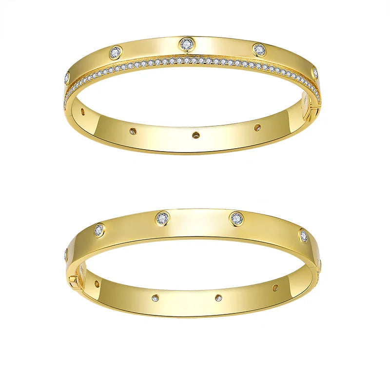 Pulseira L’Exquise Banhada a Ouro 18k e Moissanite