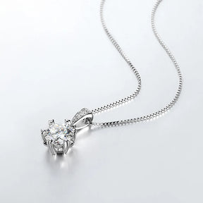 Colar Belle com Pedra Moissanite 1Ct ou 2Ct - Ollys Design