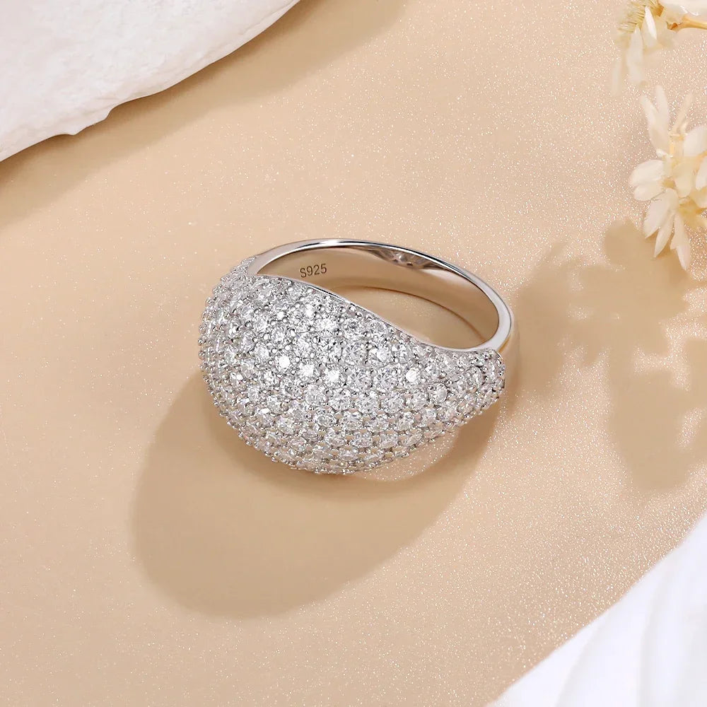 Anel Lyssor Cravejado com Moissanite
