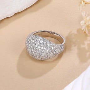 Anel Lyssor Cravejado com Moissanite