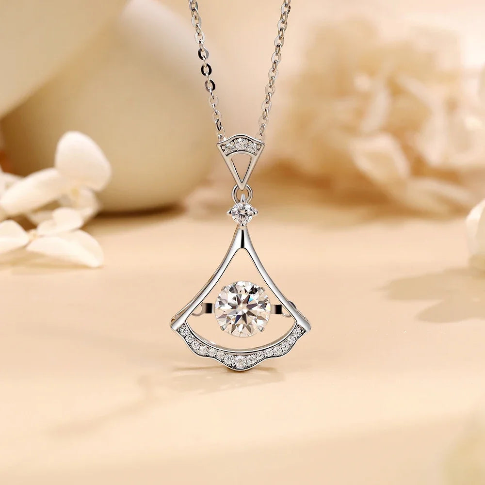 Colar Elyndra com Moissanite Central 1Ct