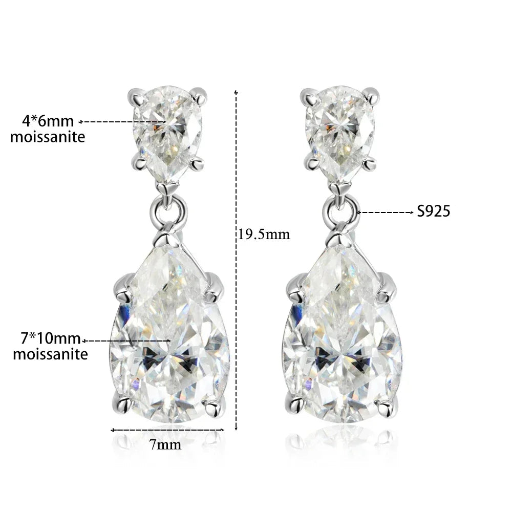 Brinco Virel Moissanite Deluxe Gota