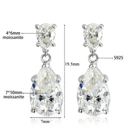 Brinco Virel Moissanite Deluxe Gota